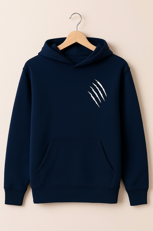 Wild Claw Streetwear Hoodie – Deep Blue