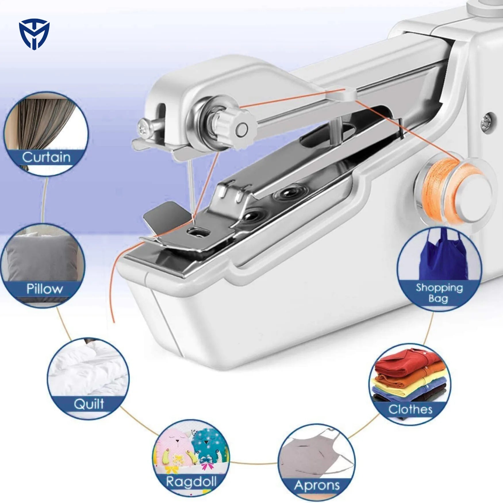 Mini Foldable Sewing (سلائ) Machine,Easy To Use,for Cloth Repairs, Fabric Stitching, Home and Travel Use - JELLA