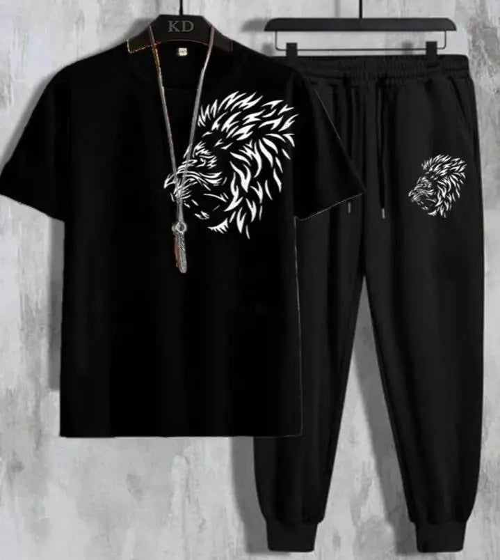 New Stylish n Premium Lion Printed Tracksuit - JELLA